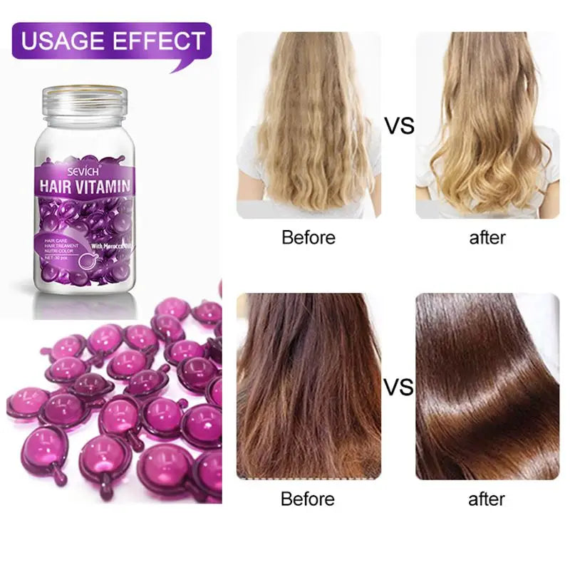 "Sevich Hair Vitamin Capsule: Repair and Nourish Hair with Keratin Complex Serum"