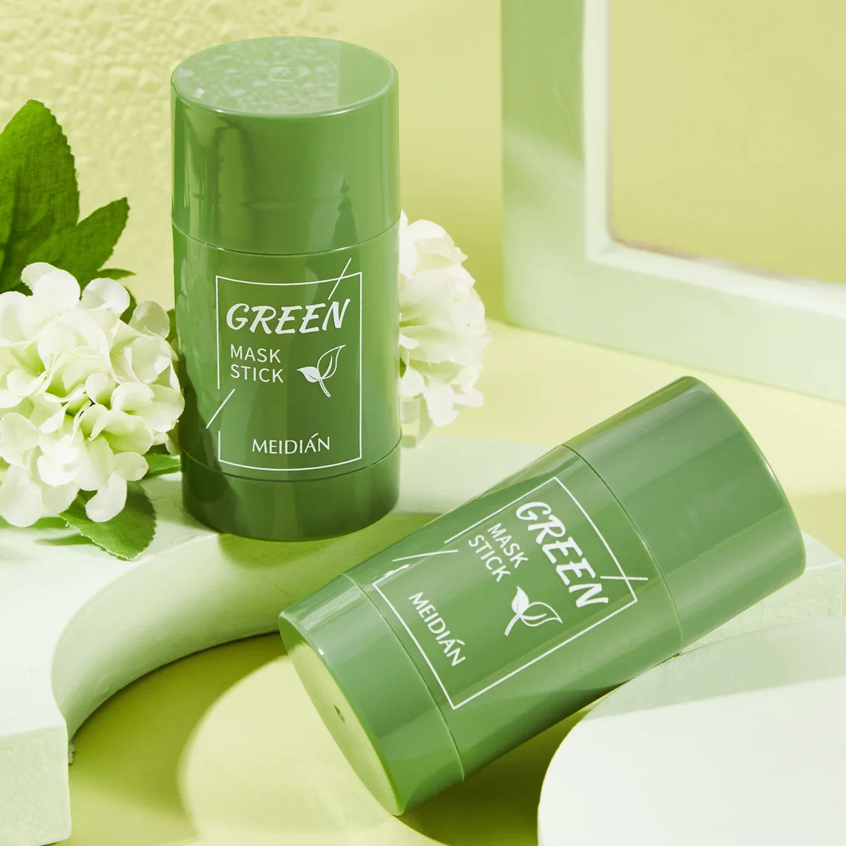 "40g Green Tea Deep Cleansing Facial Mask Stick: Pore Cleaner for Purifying Skin Care"