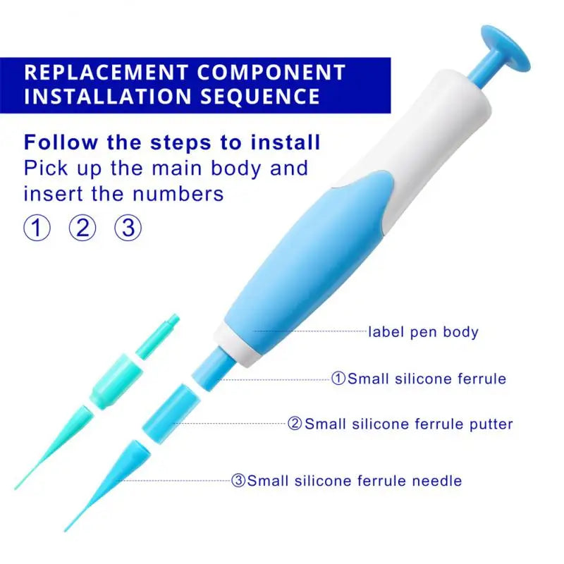 "Double-Head Auto Skin Tag Remover: Painless Mole and Wart Removal Kit with Cleansing Swabs"