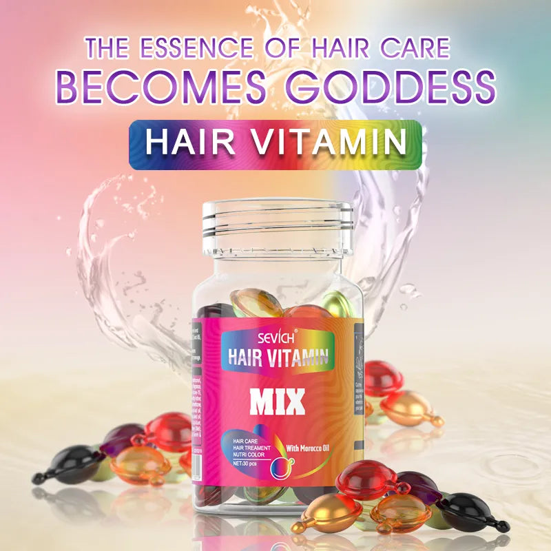 "Sevich Hair Vitamin Capsule: Repair and Nourish Hair with Keratin Complex Serum"