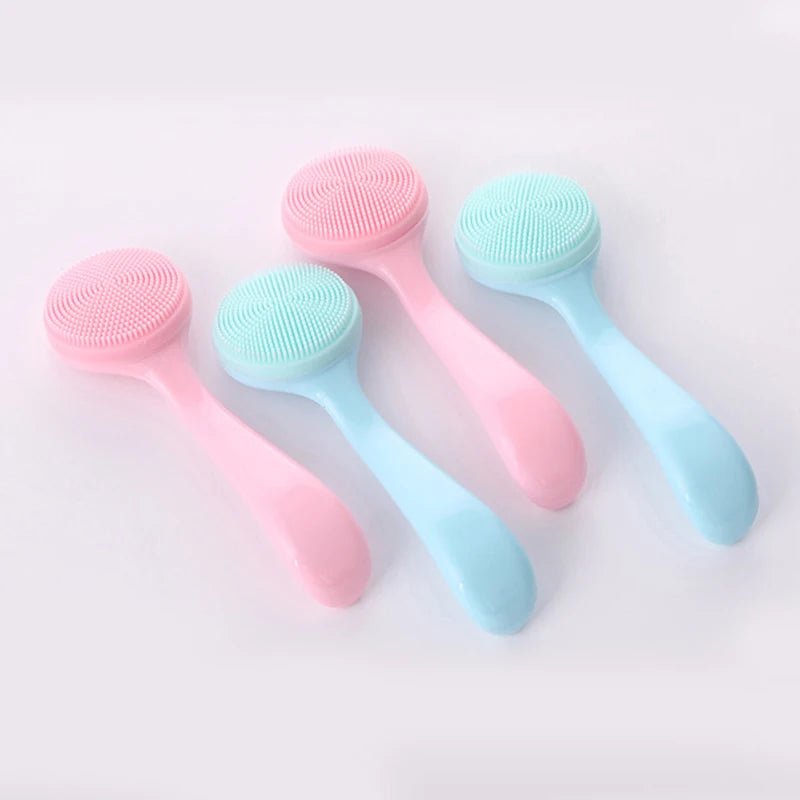 "Silicone Facial Cleansing Brush: Soft Massage for Deep Skin Care Cleanse"