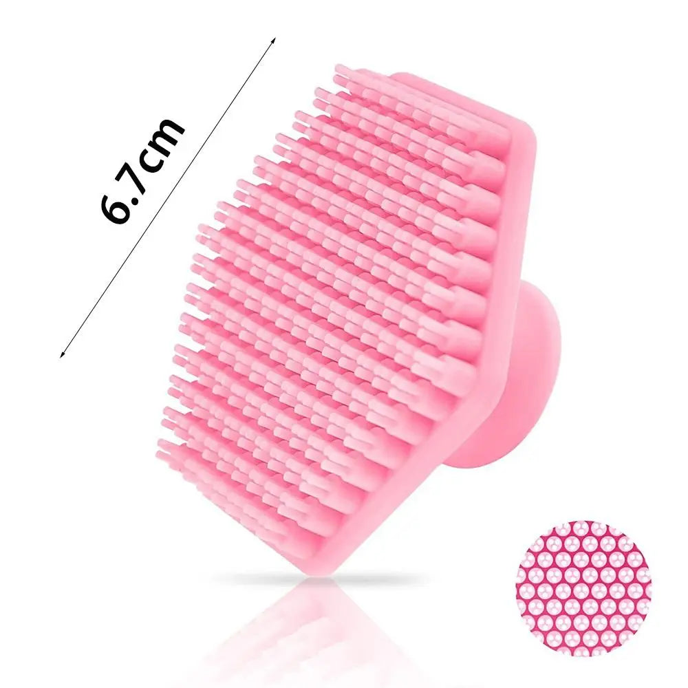 "Facial Cleansing Brush: Exfoliating Silicone for Men's Beard Care"