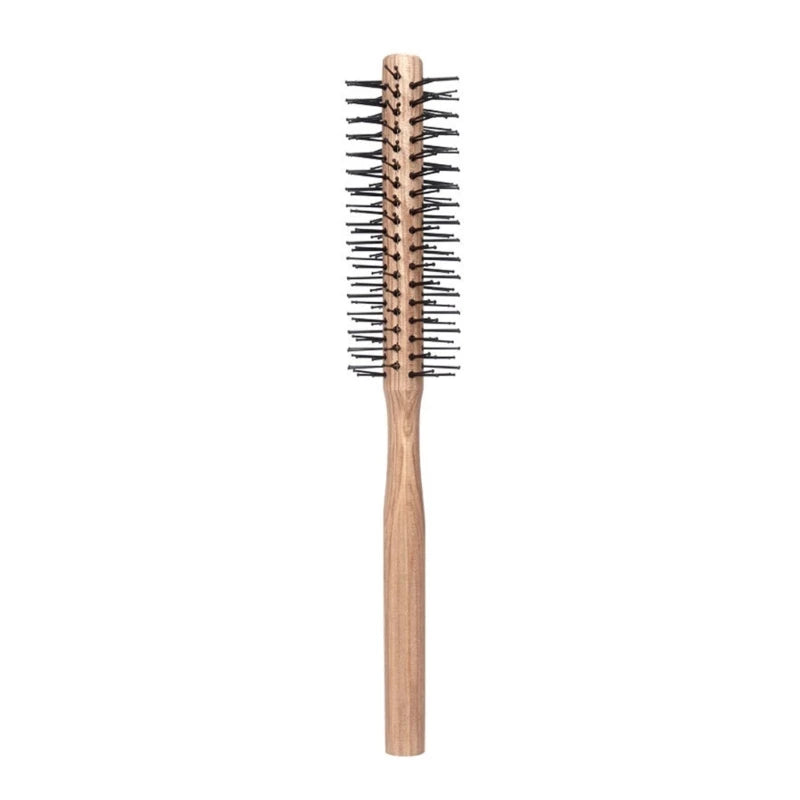 "Salon Styling Round Hair Brush: Barrel Comb for Blowing, Curling, and Makeup"