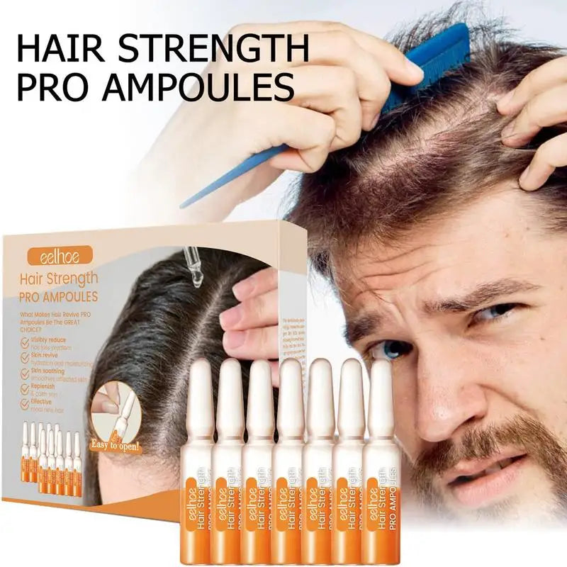 "7pcs Hair Repair Ampoules: Effective Baldness and Hereditary Hair Loss Care"