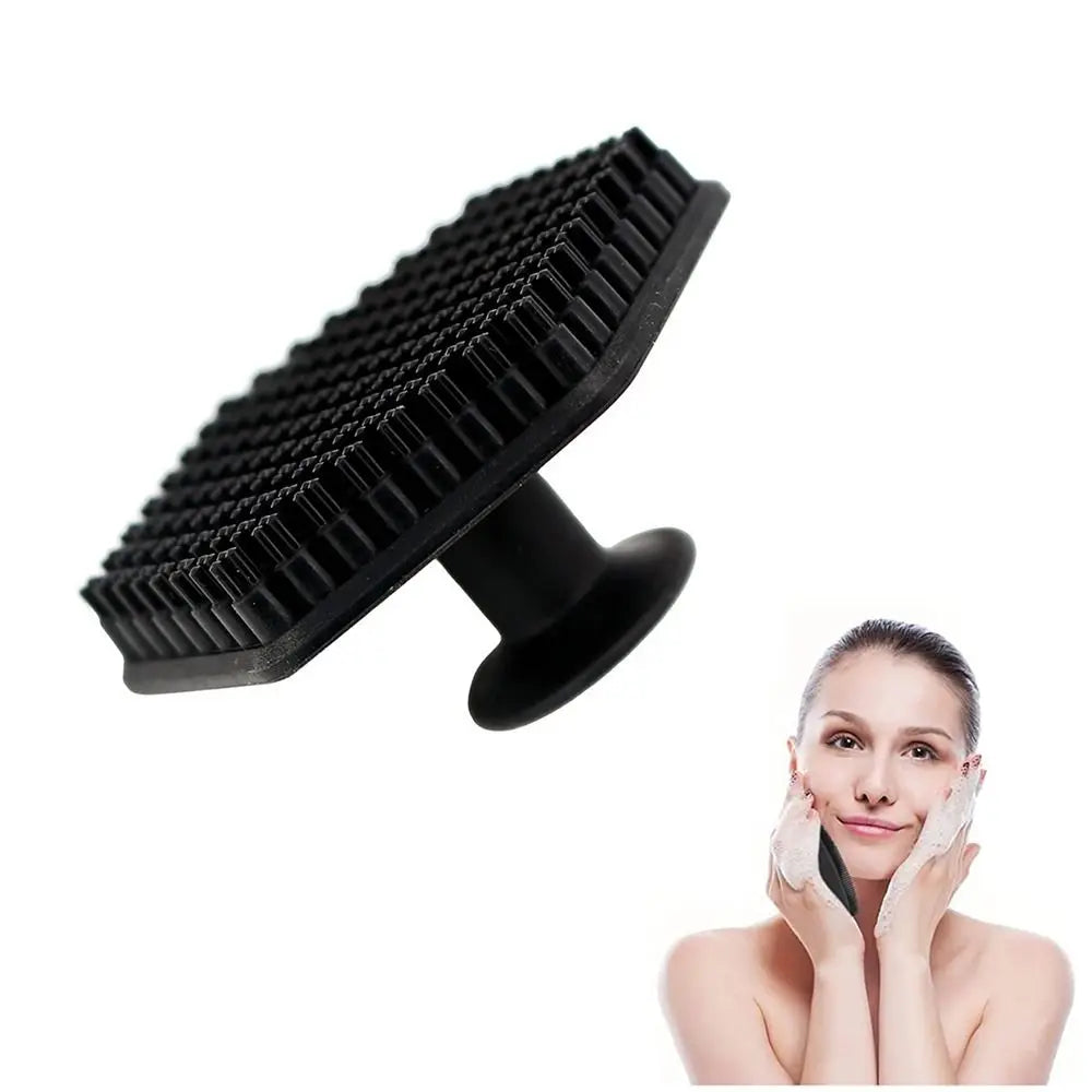 "Facial Cleansing Brush: Exfoliating Silicone for Men's Beard Care"