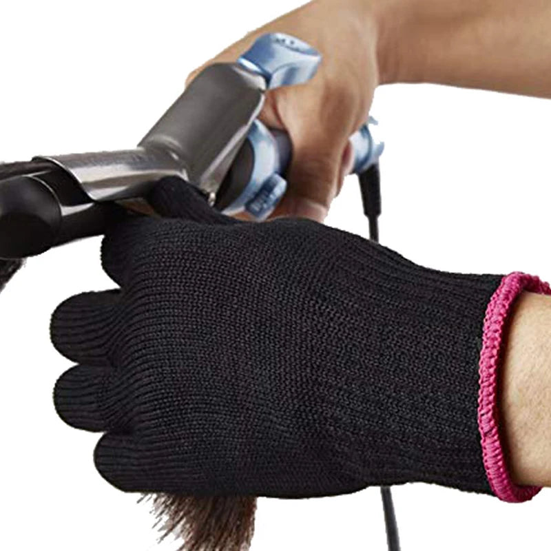 "1Pc Heat-Resistant Styling Glove: Hair Care Essential for Straightening, Curling, and Perming"