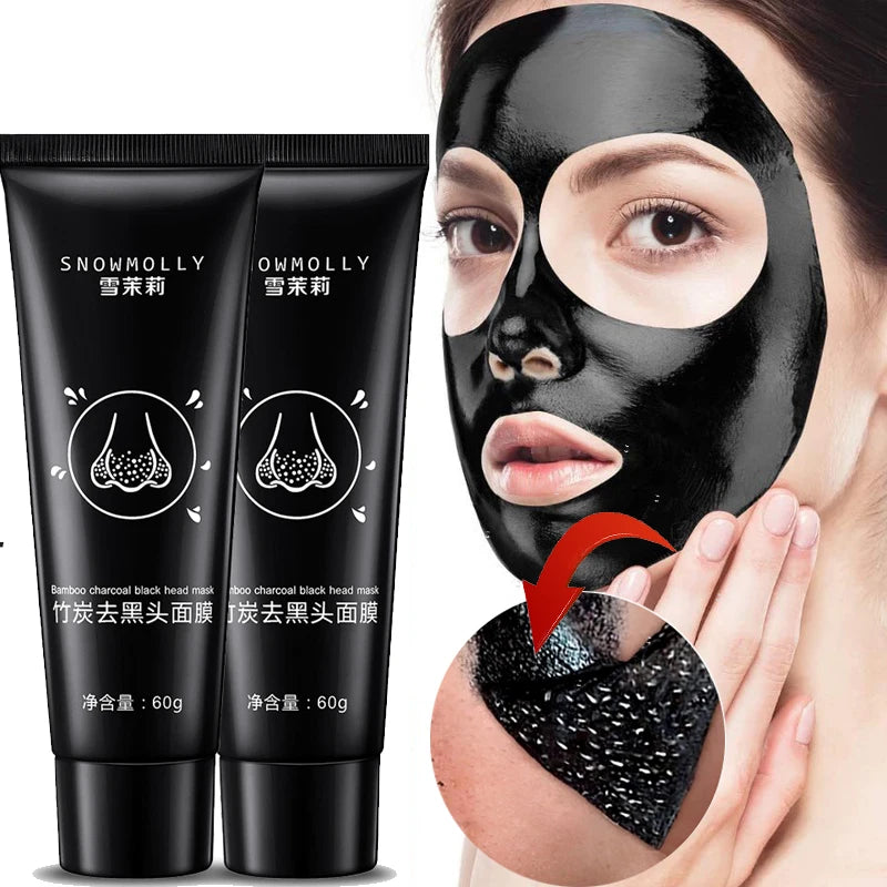 "Blackhead Removal Peel-Off Mask: Oil-Control Bamboo Charcoal for Skin Beauty Care"