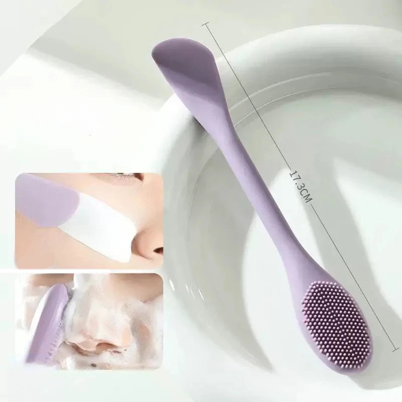 "Mini Silicone Face Cleansing Brush: Deep Cleaning Exfoliator for Skin Care"