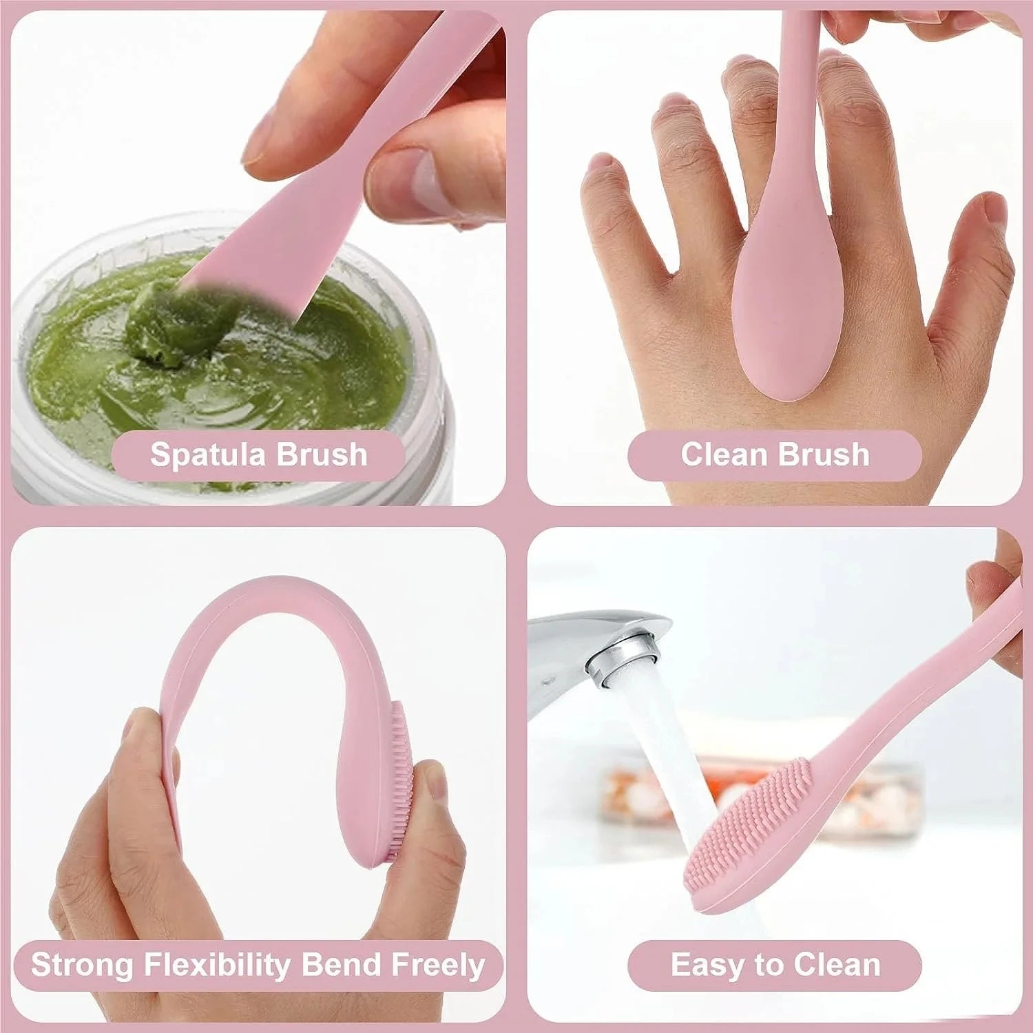 "Mini Silicone Face Cleansing Brush: Deep Cleaning Exfoliator for Skin Care"