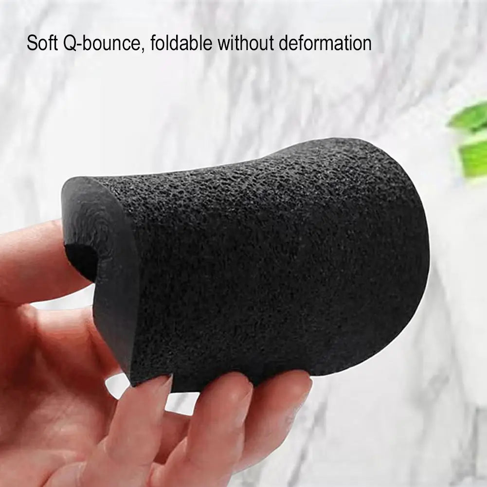 "Bamboo Charcoal Facial Puff: Deep Cleansing Sponge"