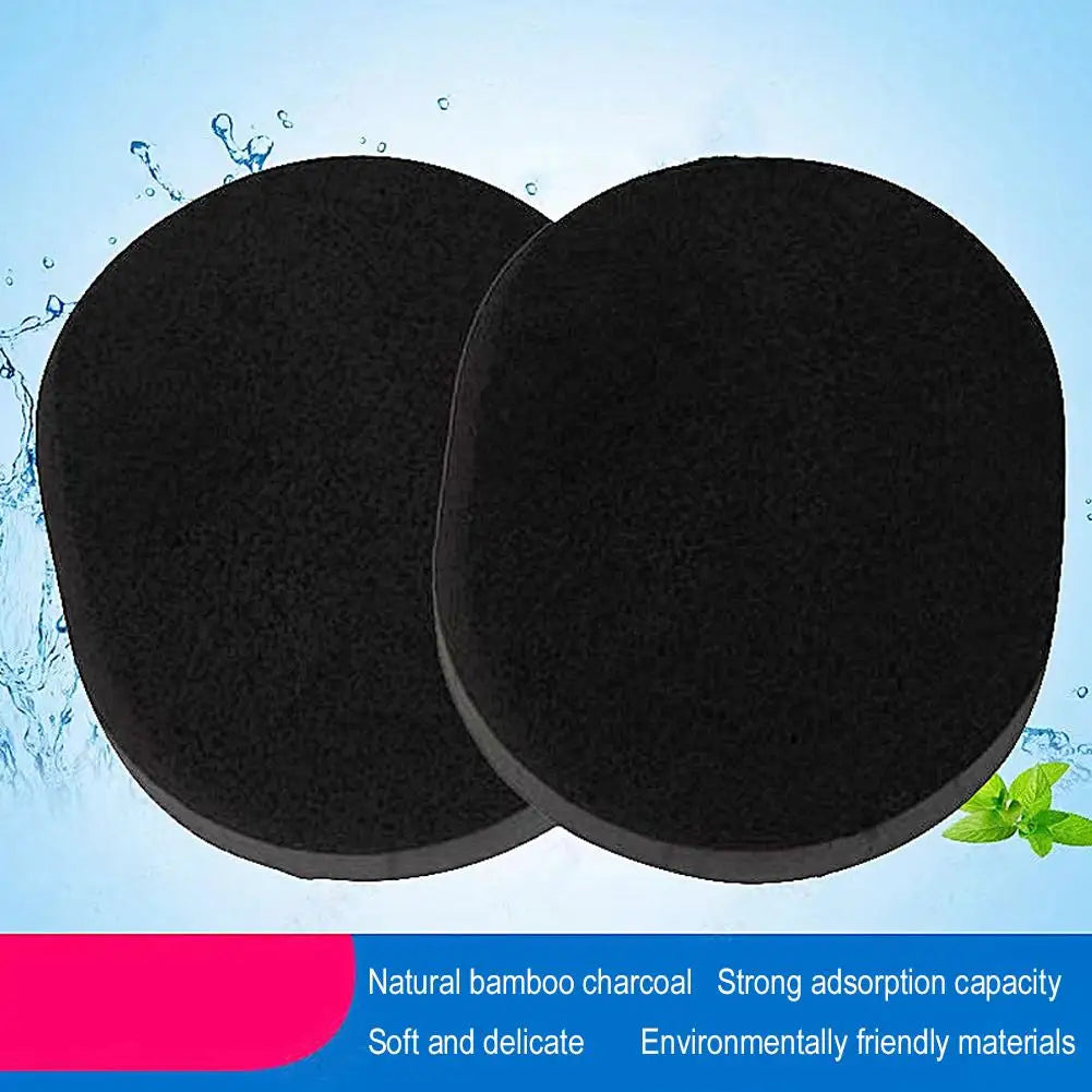 "Bamboo Charcoal Facial Puff: Deep Cleansing Sponge"