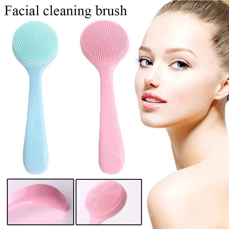 "Silicone Facial Cleansing Brush: Soft Massage for Deep Skin Care Cleanse"